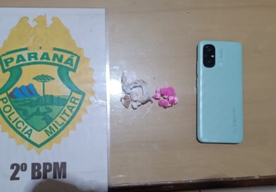 Polícia Militar apreende motocicleta e drogas em Santo Antônio da Platina/PR