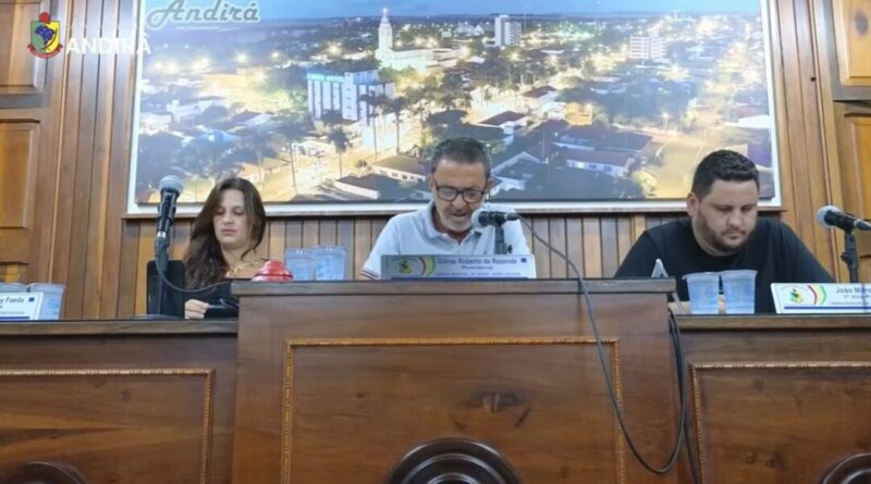 Câmara de Andirá analisa créditos adicionais e apresenta novas indicações na 4ª sessão ordinária