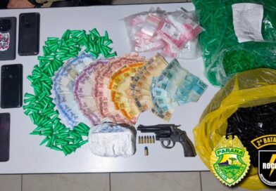 Polícia Militar prende suspeito por tráfico de drogas, porte ilegal de arma e direção perigosa em Jacarezinho
