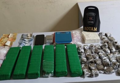 ROTAM apreende quase 5 kg de maconha e prende suspeito por tráfico em Andirá