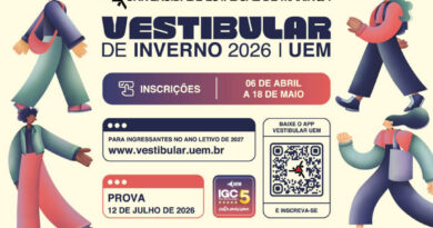 1.123 vagas: inscrições do Vestibular de Inverno 2026 da UEM estão abertas 1.123 vagas: inscrições do Vestibular de Inverno 2026 da UEM estão abertas