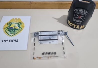 Tentativa de roubo em Andirá, apreensão de drogas e furto em exposição marcam ocorrências do 18º BPM no Norte Pioneiro