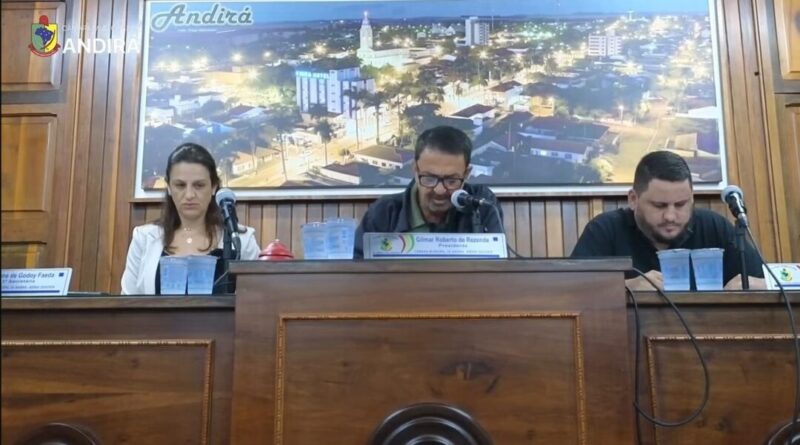 Câmara de Andirá aprova alterações no Conselho Municipal de Saúde e recebe novos projetos do Executivo
