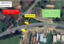 Construção de viaduto na BR-153 altera acessos no km 24, em Jacarezinho