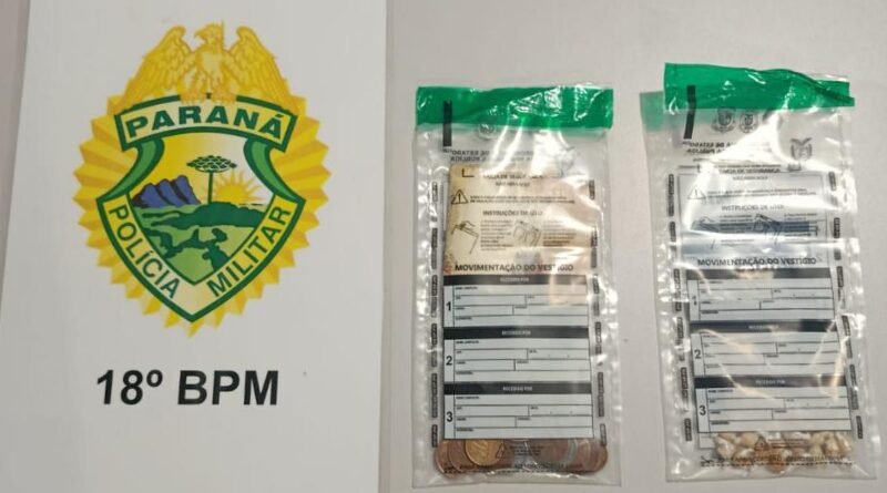 PM registra furto, lesões corporais e prisões por tráfico de drogas no Norte Pioneiro