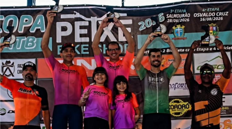 Andirá representada na 4ª Etapa da Copa Peixe de MTB