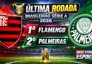Flamengo abre vantagem sobre o Palmeiras após 28ª rodada do Brasileirão