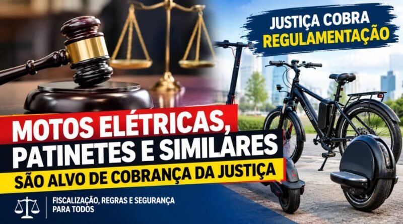 Justiça cobra medidas de Andirá, Barra do Jacaré e Itambaracá para regulamentar motos e patinetes elétricos