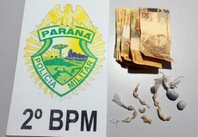 POLÍCIA MILITAR REALIZA PRISÃO POR TRÁFICO DE DROGAS E CUMPRIMENTO DE MANDADO DE PRISÃO EM JACAREZINHO